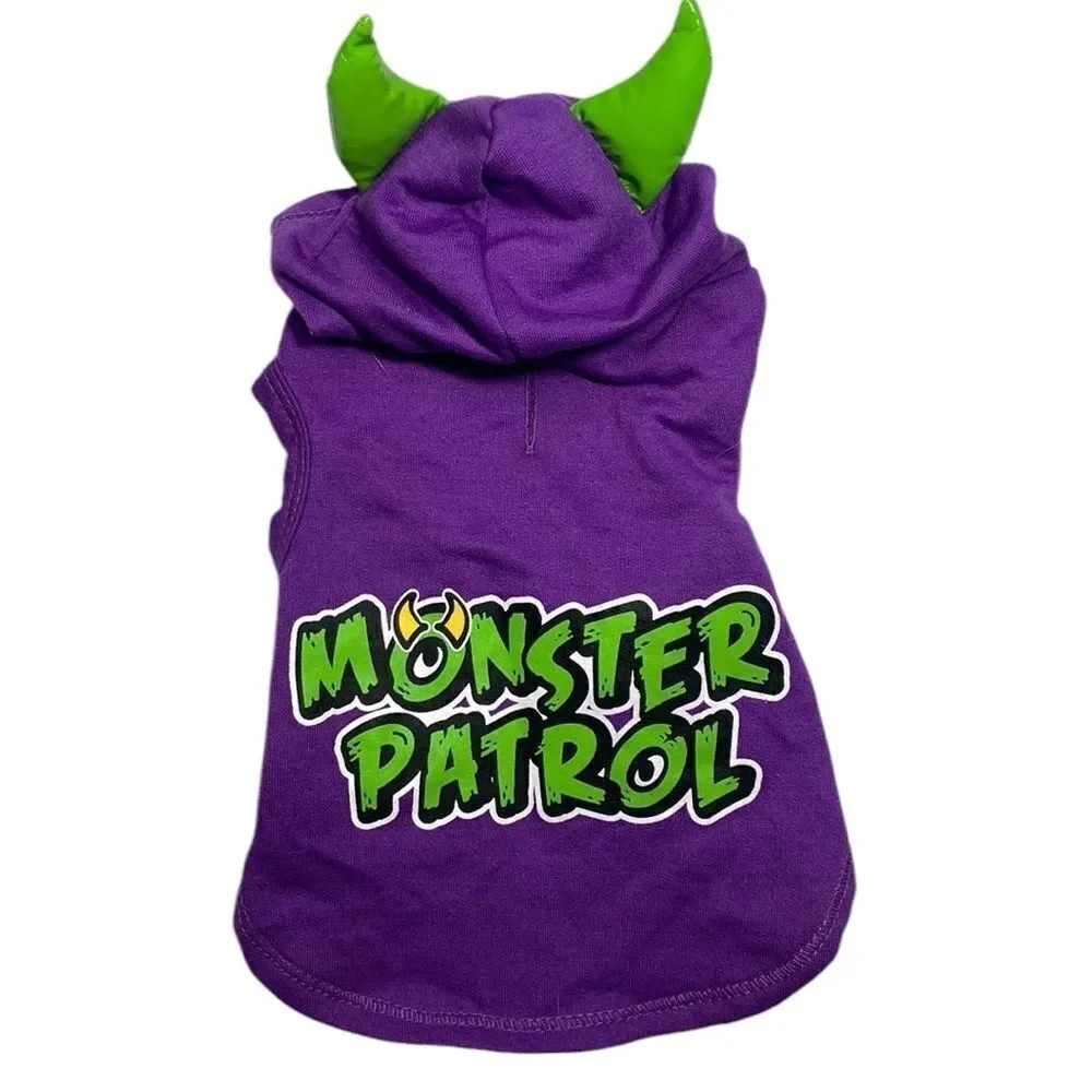 Monster Patrol Halloween Dog Hoodie Costume